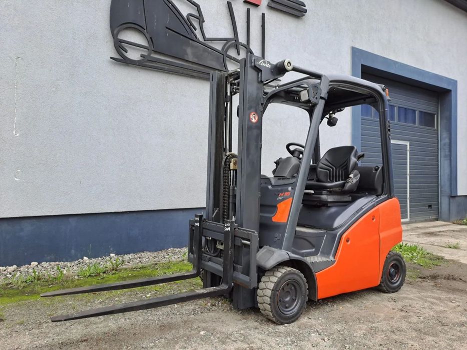 Linde H16T-01  S/N: 50448, Wolny skok, Przesuw boczny, Gwarancja
