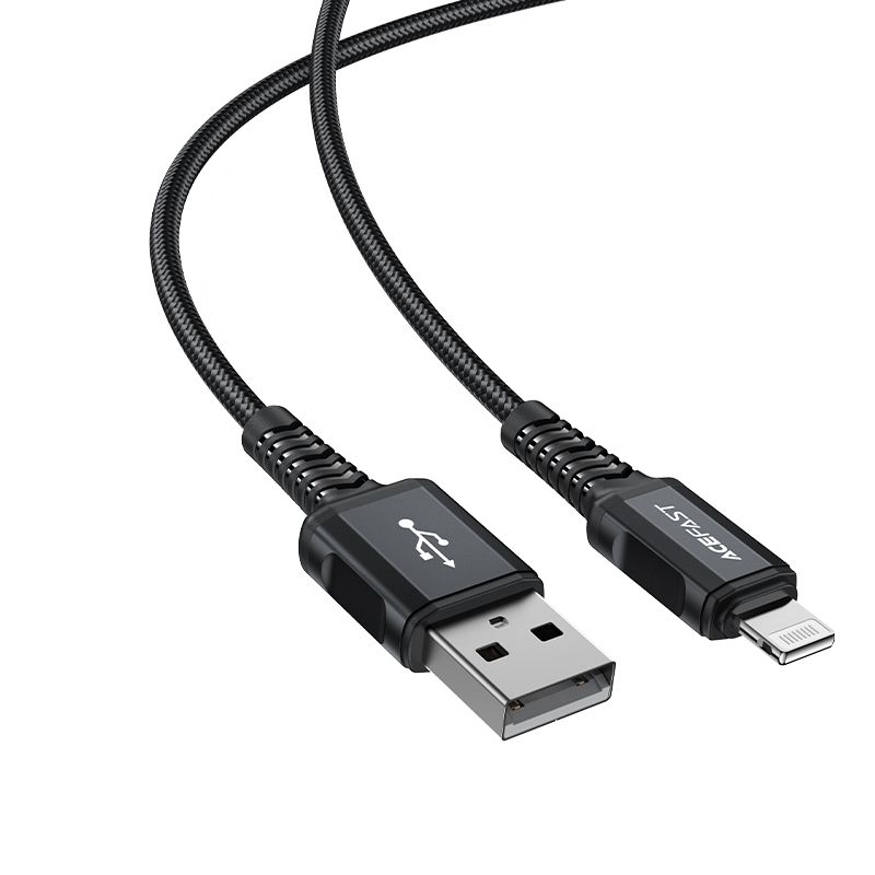 kabel przewód mfi do iphone usb - lightning 2.4a 1.8m czarny