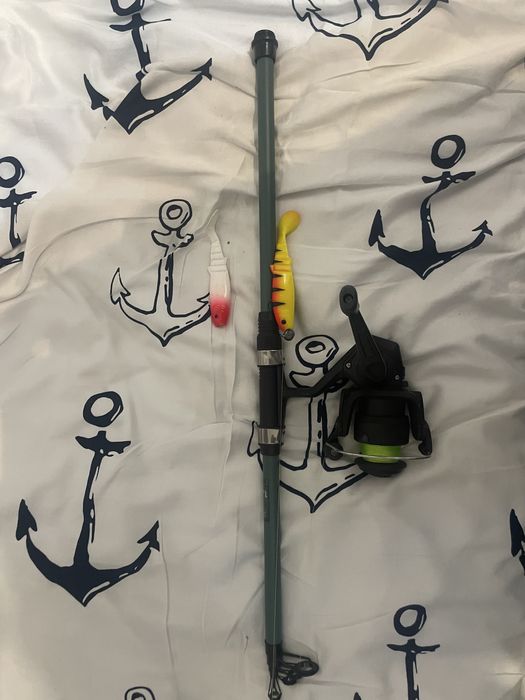 Wędka spningowa i przynety