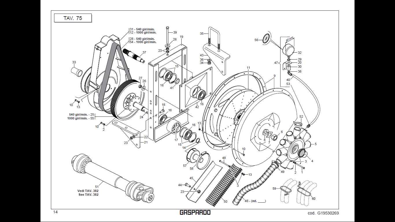 GASPARDO MASCHIO mte 300 katalog części