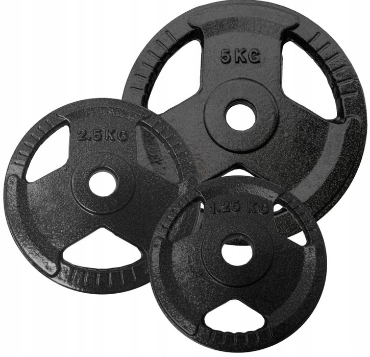 HANTLE HANTELKI 30 kg 2x15 kg ŻELIWNE treningowe do ćwiczeń CIĘŻARKI