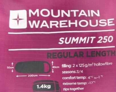 Спальник Mountain Warehouse Summit 250