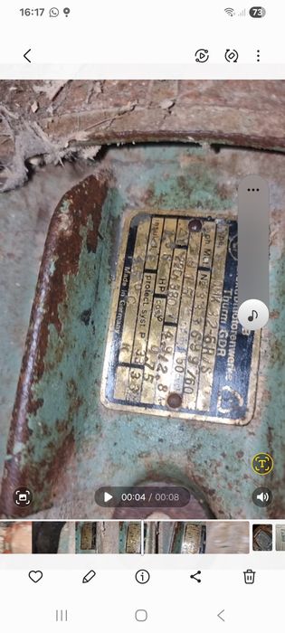 Grubościówka heblarka frezarka silnik 5.5 kw 3.0 kw