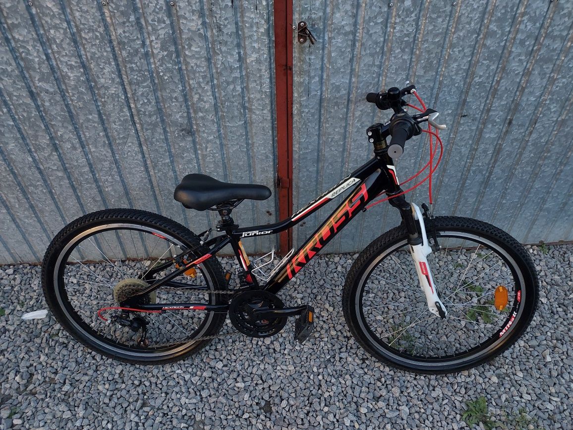 Rower dziecięcy kross hexagon replica 24" alu w bdb stanie