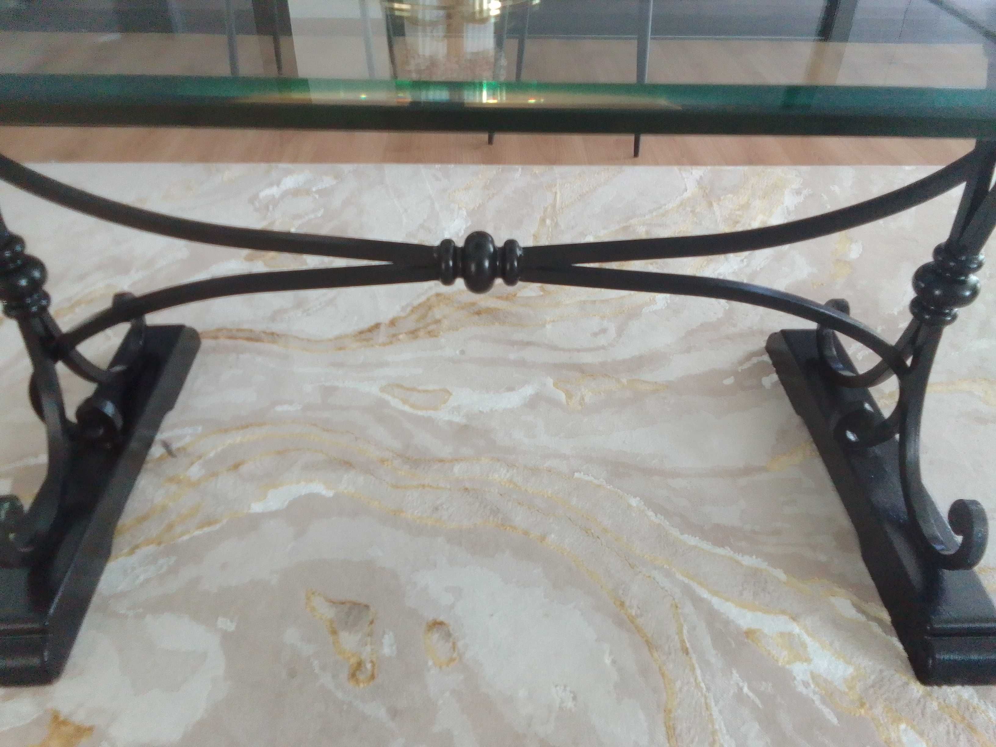 Mesa de refeição tampão vidro temperado