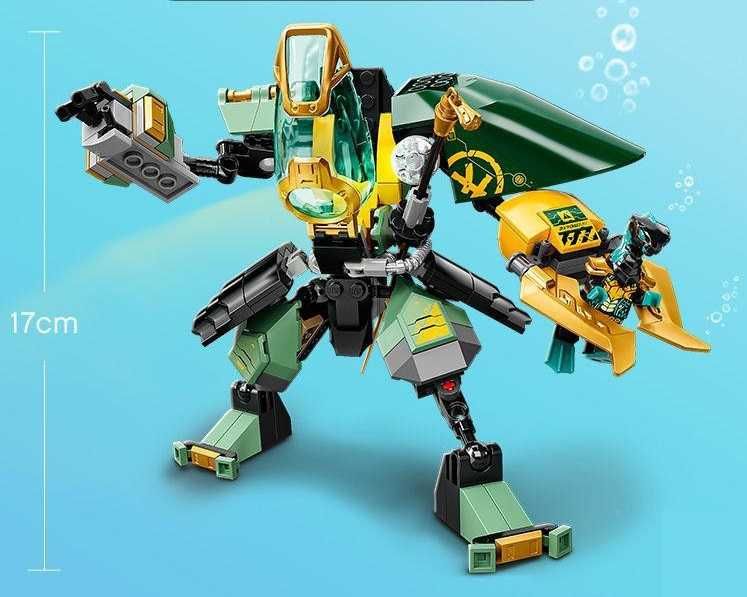 Nowe Klocki 228el. WODNY MECH LLOYDA jak LEGO NINJAGO 71750