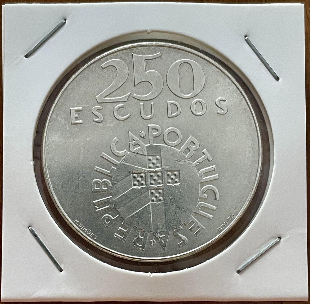 Moeda 250 Escudos prata