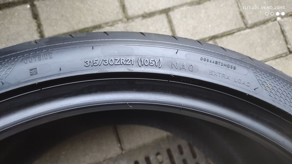 2szt Goodyear 315/30/21 2021rok 6mm