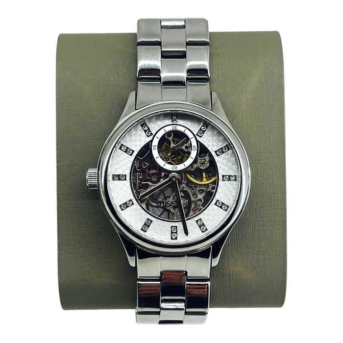 Damski srebrny zegarek automatyczny Fossil Modern Sophisticate BQ3649