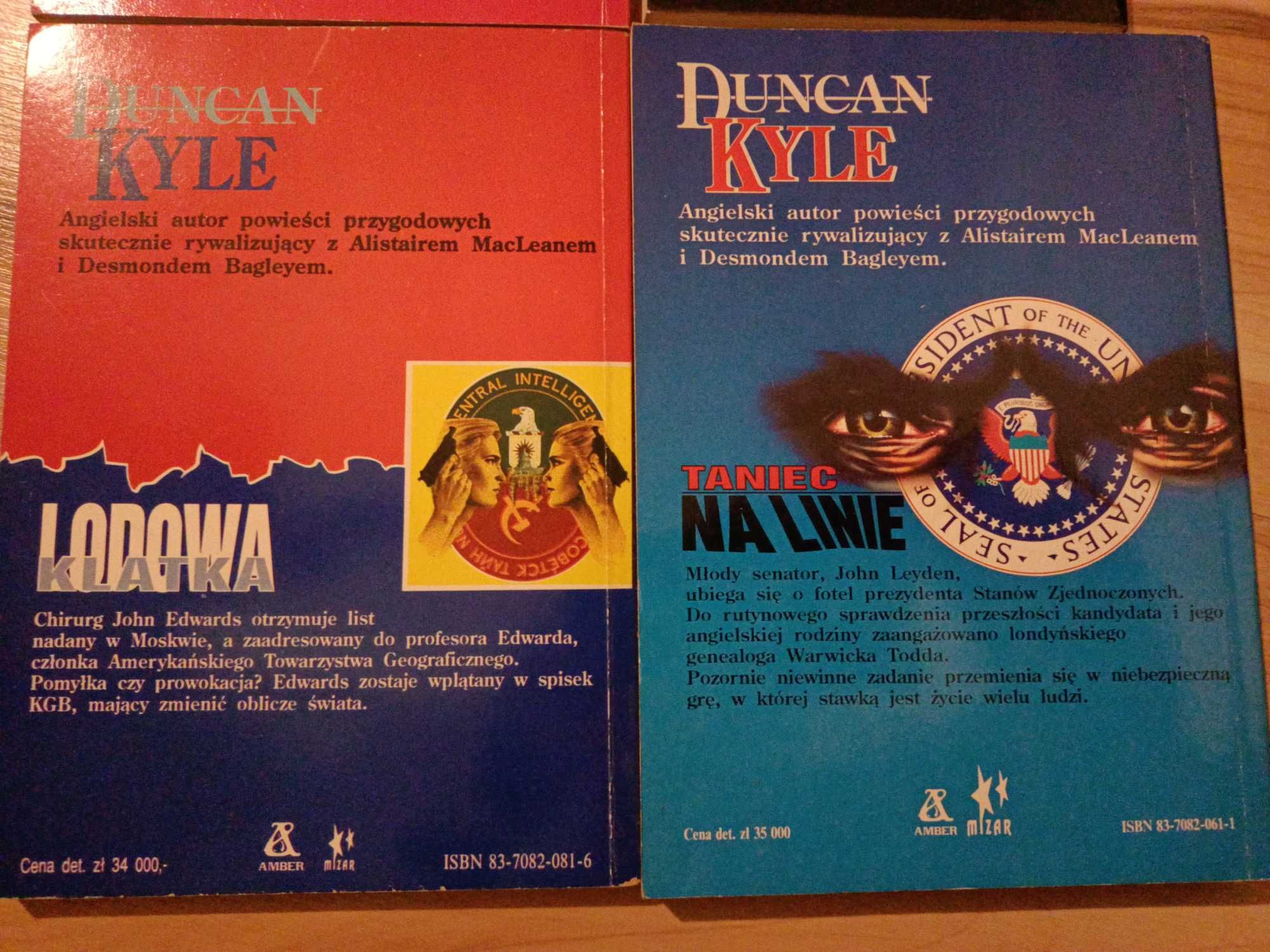 4x Kyle Królewski komisarz Lot w strach Taniec na linie Lodowa klatka