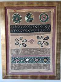 Moldura decoração com tecido