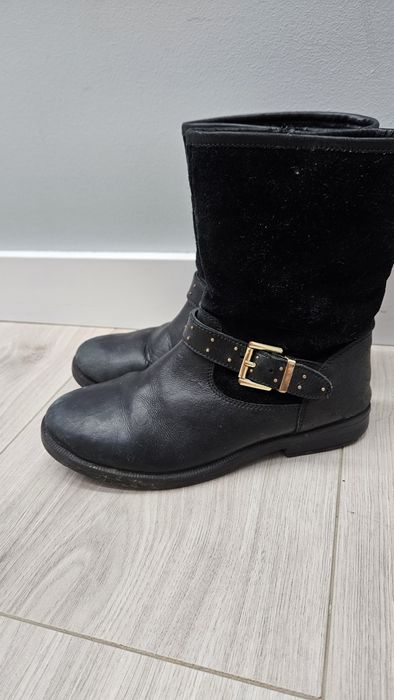 Fribbo kozaki śniegowce botki czarne zimowe 34 czarne