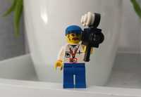 LEGO figurka minifig kamerzysta stu001 kamera 30148 (1357) cameraman