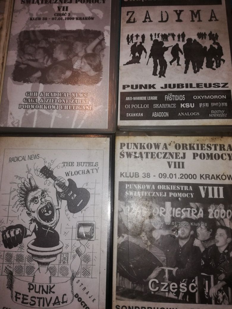 Sprzedam kasety DVD polski punk.