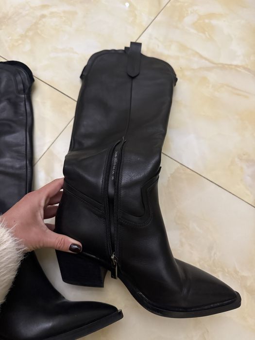 Казаки сапоги Vitto Rossi шкіра на байці