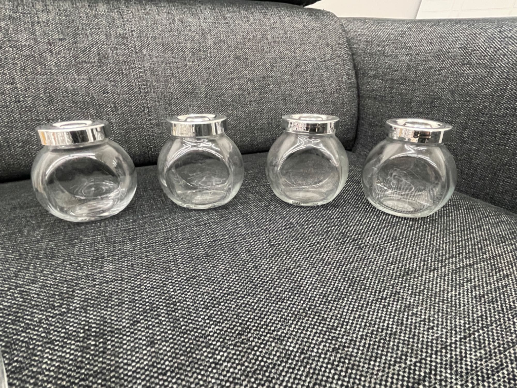 8 Frascos de vidro de especiarias Ikea - RAJTAN