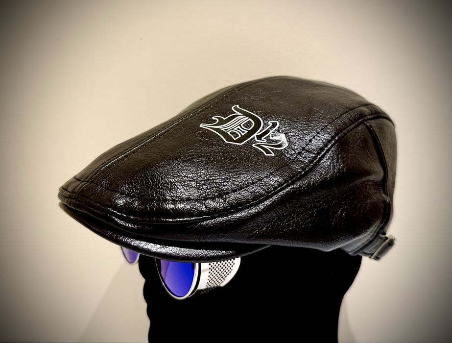Kaszkiet męski skórzany
