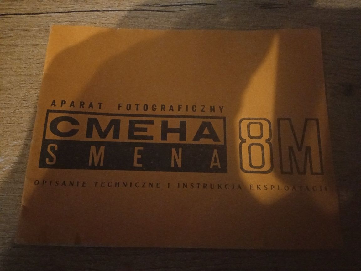 Aparat fotograficzny SMENA 8 oryginale pudełko i opis techniczny.