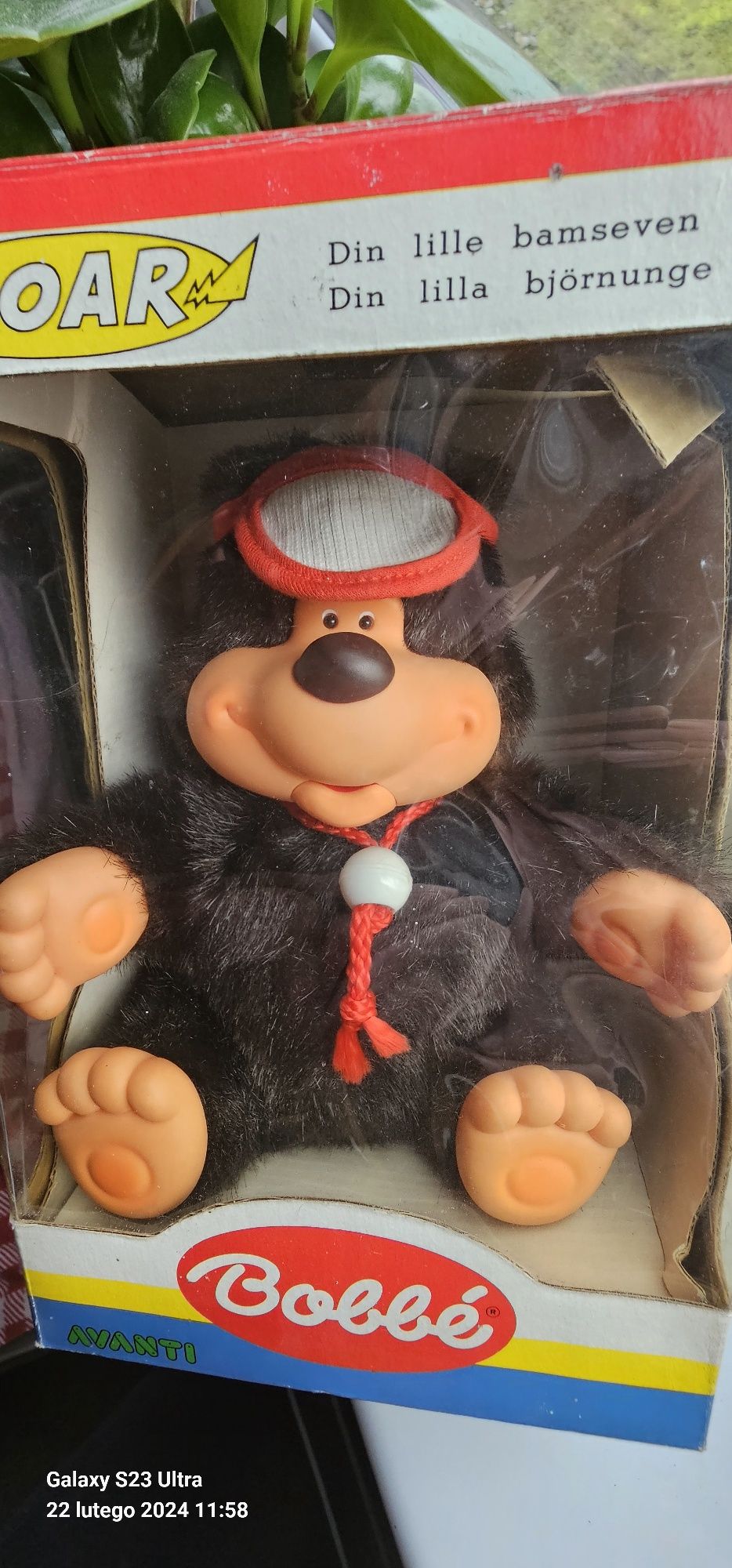BOBBE Jedyna maskotka z dźwiękiem  oryginal Japonia 1989r