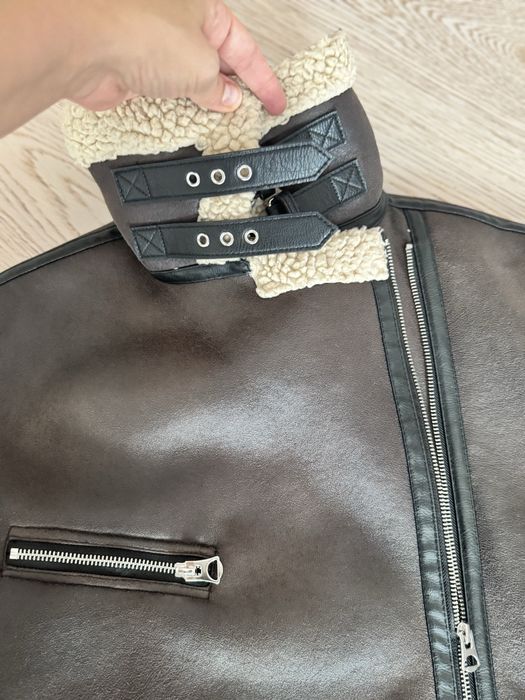 Дублянка на меху оверсайз Zara