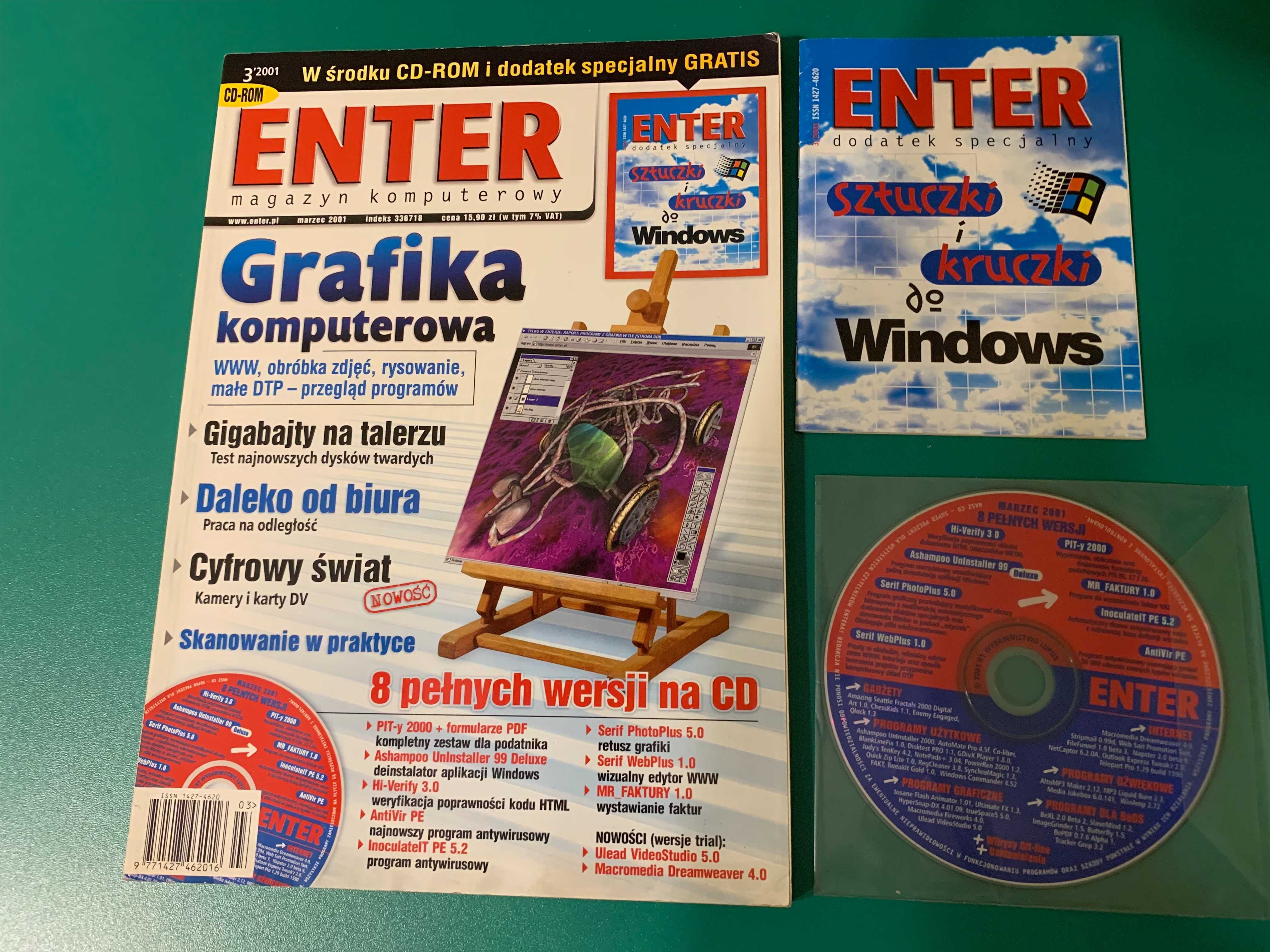 Enter-magazyn komputerowy  marzec 2001