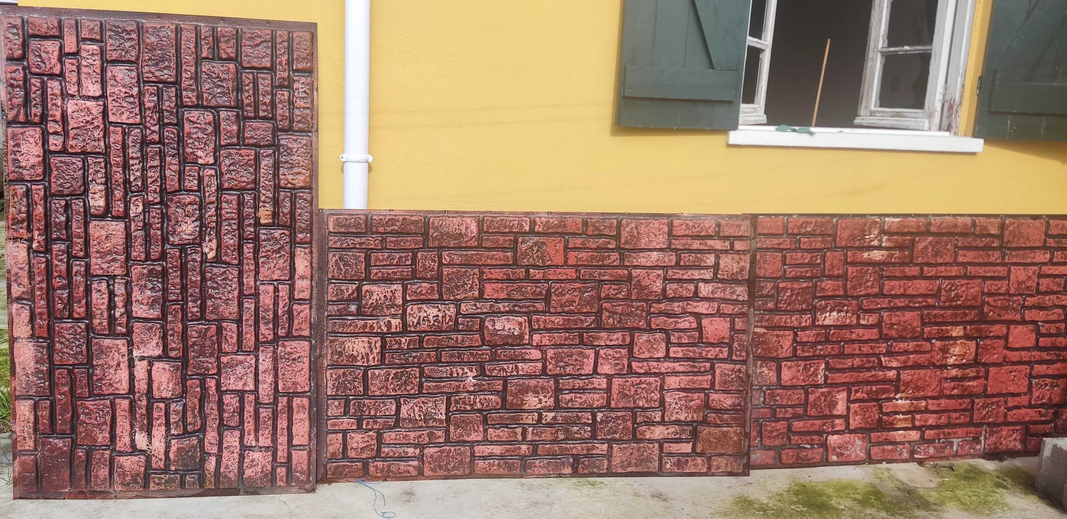 painéis PVC imitação de tijolos