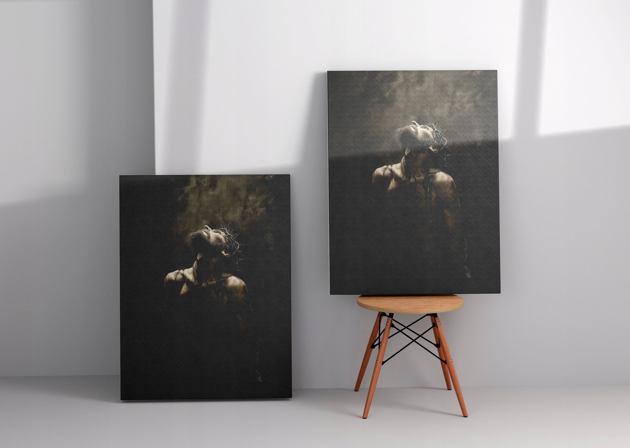 Obraz na płótnie: Jezus Chrystus w koronie cierniowej 30x40 cm
