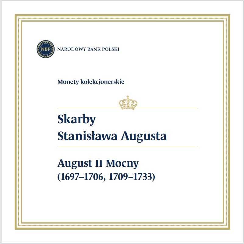 Folder do monety Skarby Stanisława Augusta - August II Mocny - polski