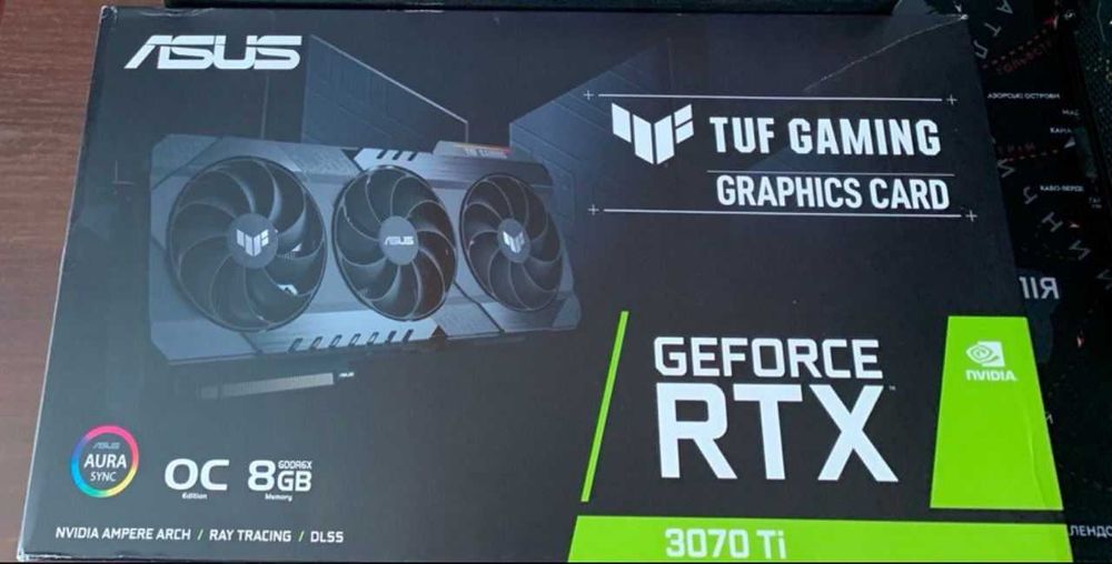 Відеокарта Asus TUF Gaming GeForce RTX™ 3070 Ti OC Edition 8GB GDDR6X