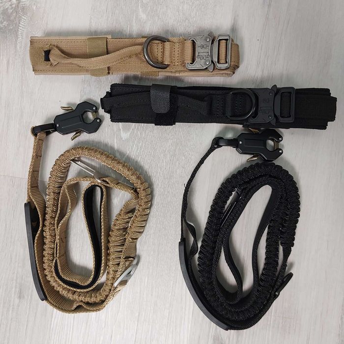 Тактичний ! Нашийник та повідок для собак Комплект амуніції собаки К9