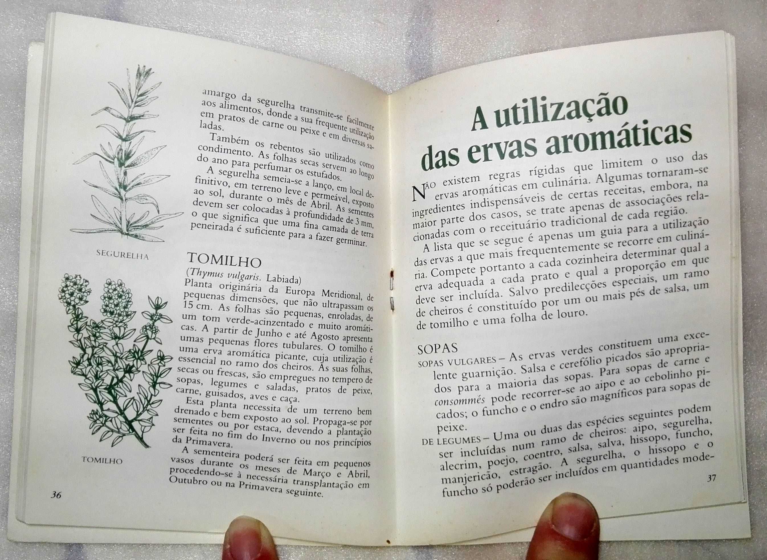 Livro  Segredos Culinários das  -  Ervas Aromáticas