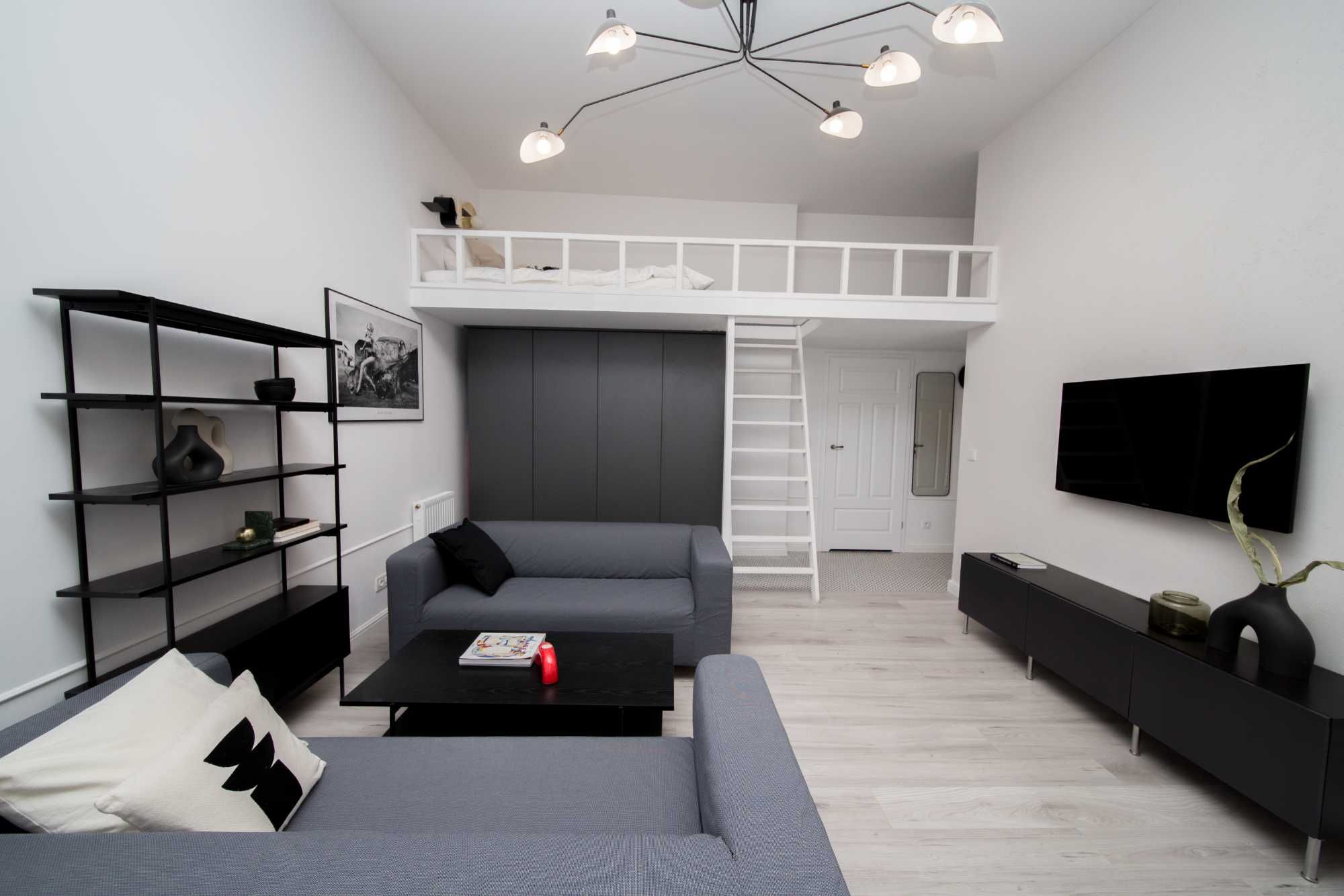 Apartament z antresolą przy Parku Wilsona