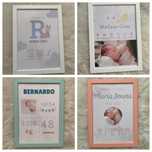 Molduras/quadros personalizadas A4 | Bebé