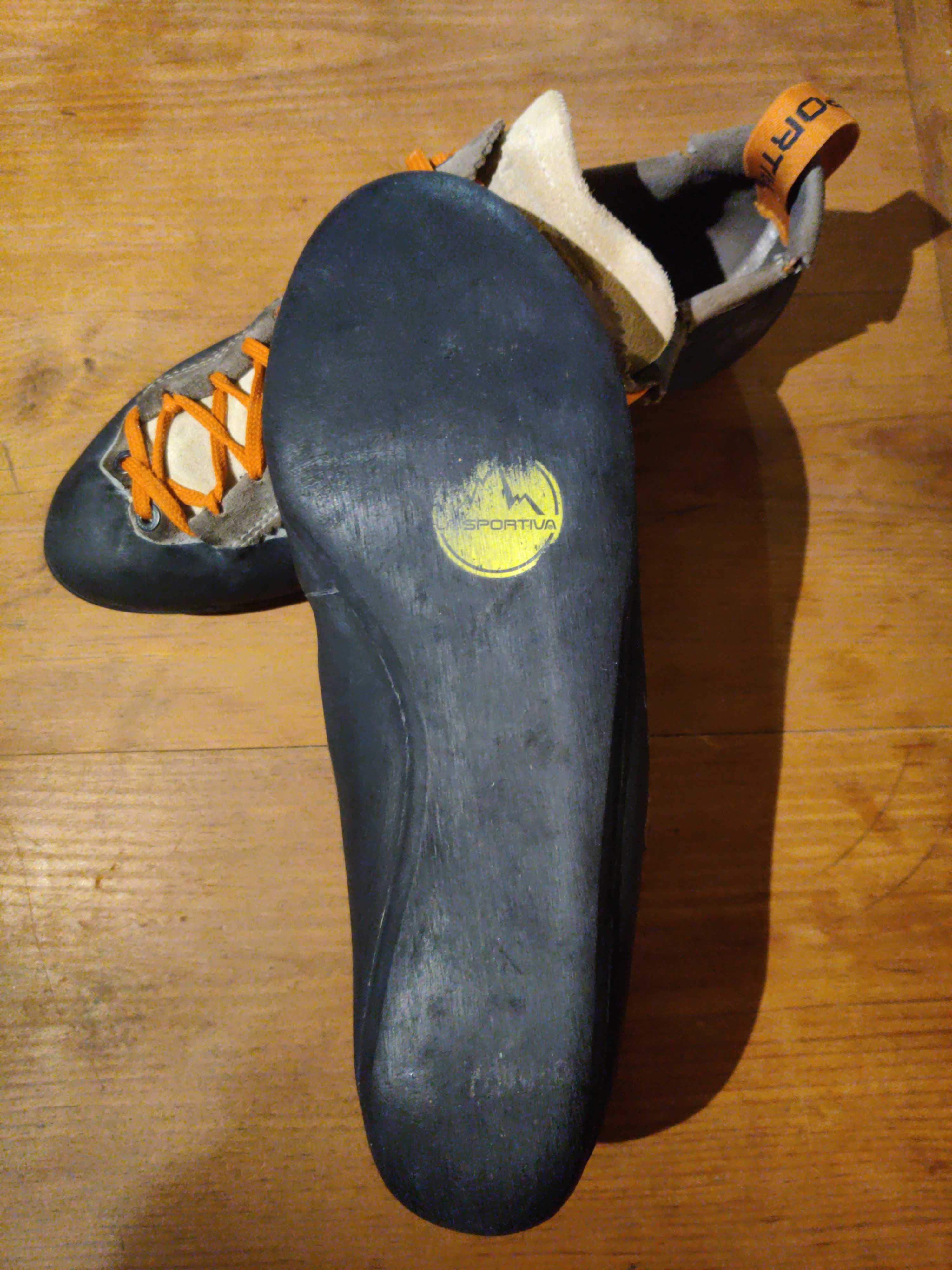 Pés de gato La Sportiva Mythos Eco 44 usados 1 vez, sapatos escalada