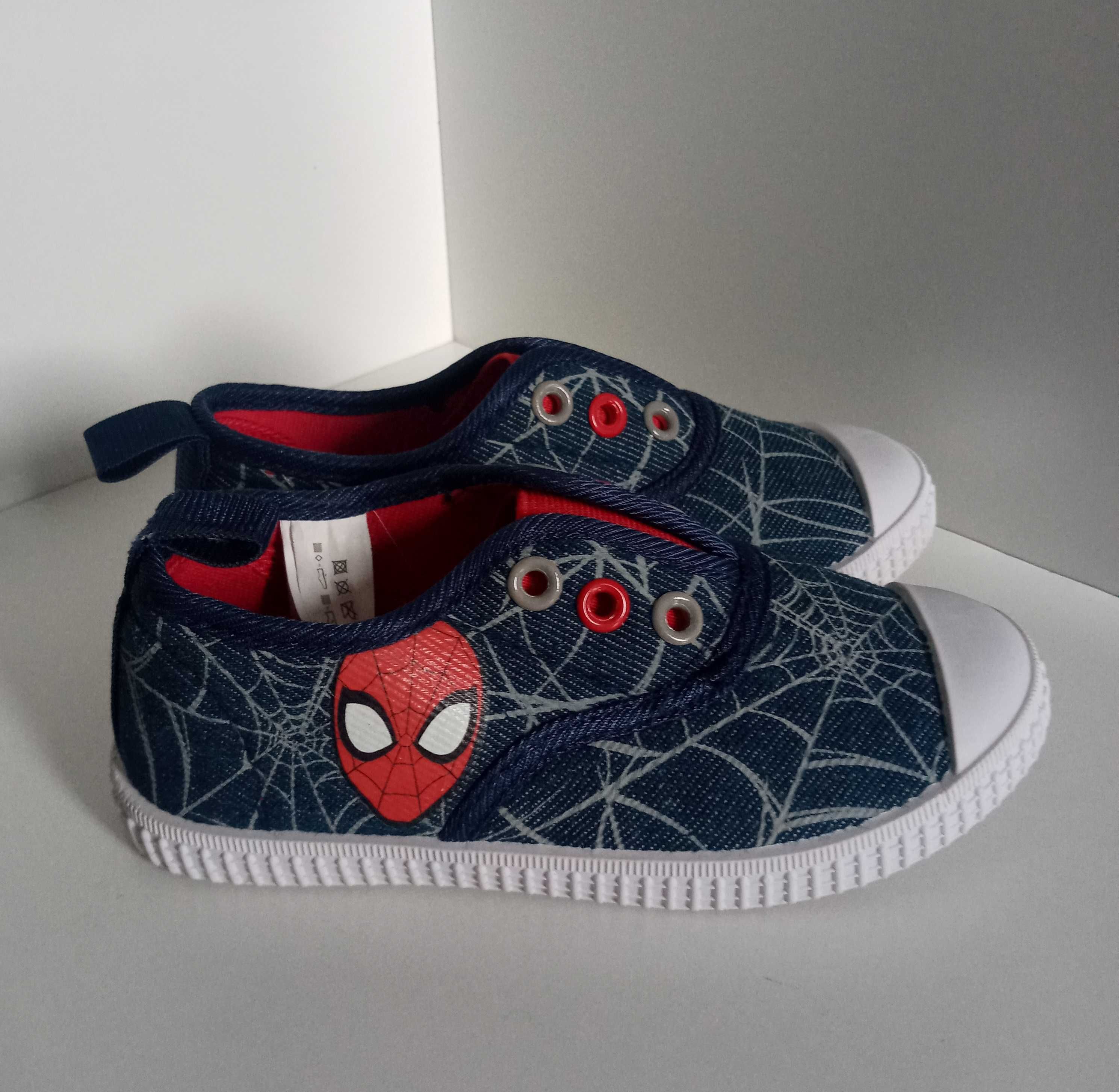 Marvel Spider Man granatowe trampki tenisówki papcie 8 24 - 25 16 cm