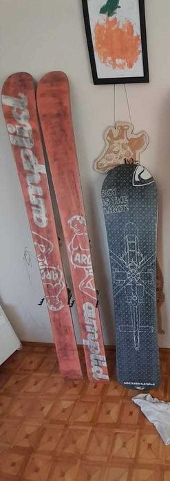 SKITUROWE FREERIDE Amplid Cholesteron 184cm 126mm  Dynafit Beast 16din