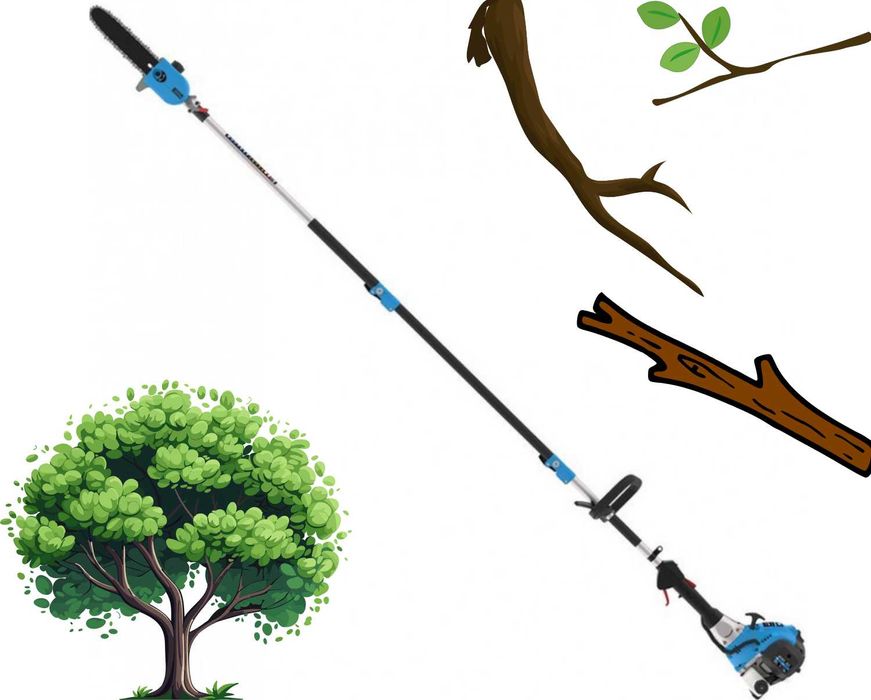 Okrzesywarka do gałęzi na wysięgniku Spalinowa