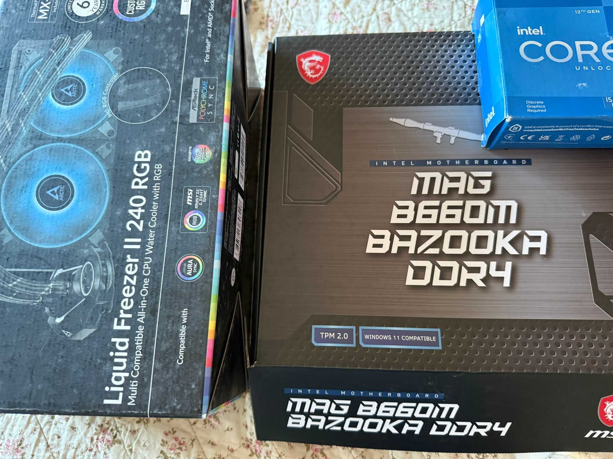 Bundle i5 12600KF + MSI B660M DDR4 + 32Gb DDR4