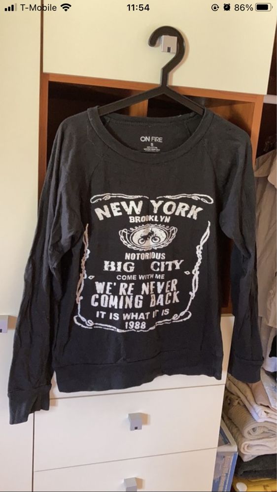 Bluza z nadrukiem New York