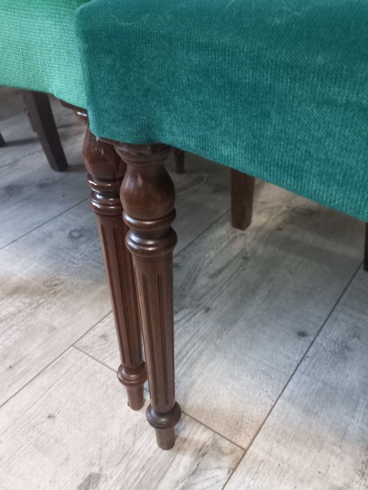 Krzesła do jadalni,  8 sztuk krzesła tapicerowane, antyki