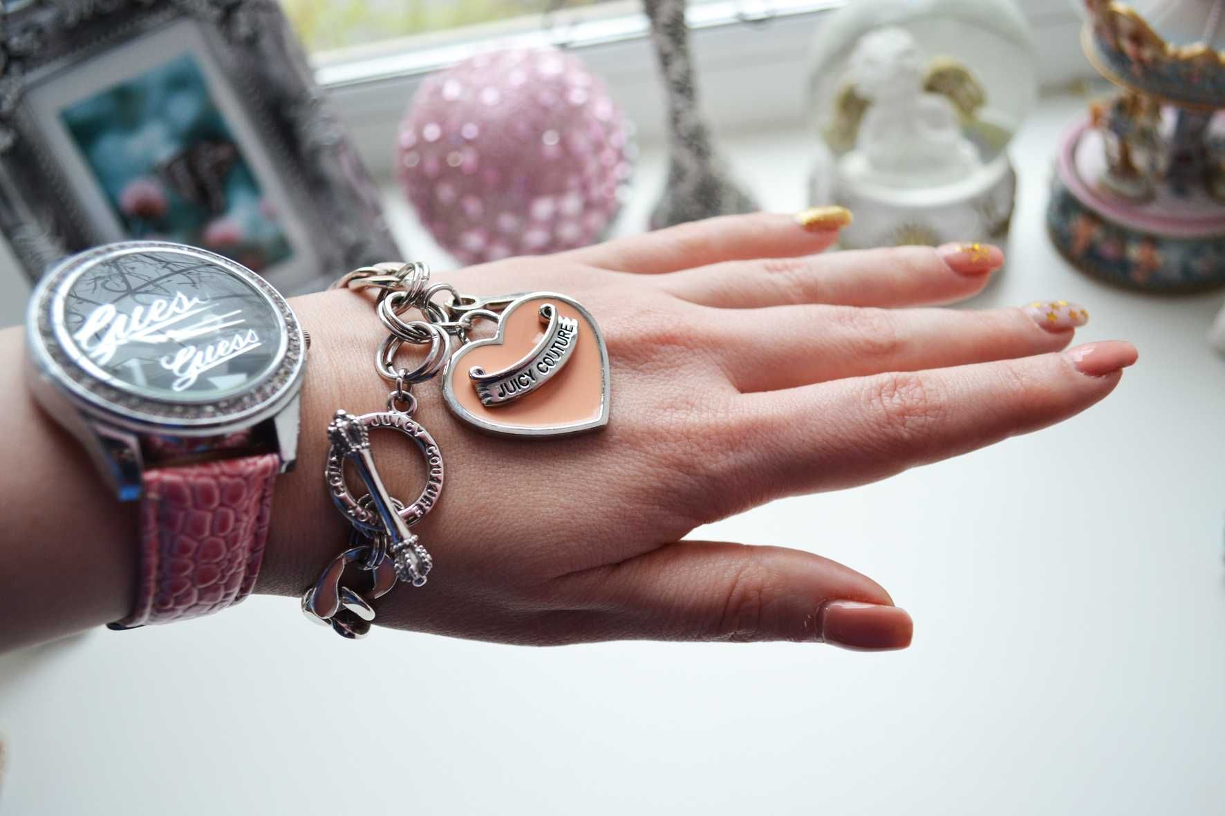 Набор колье ожерелье  и браслет Juicy Couture