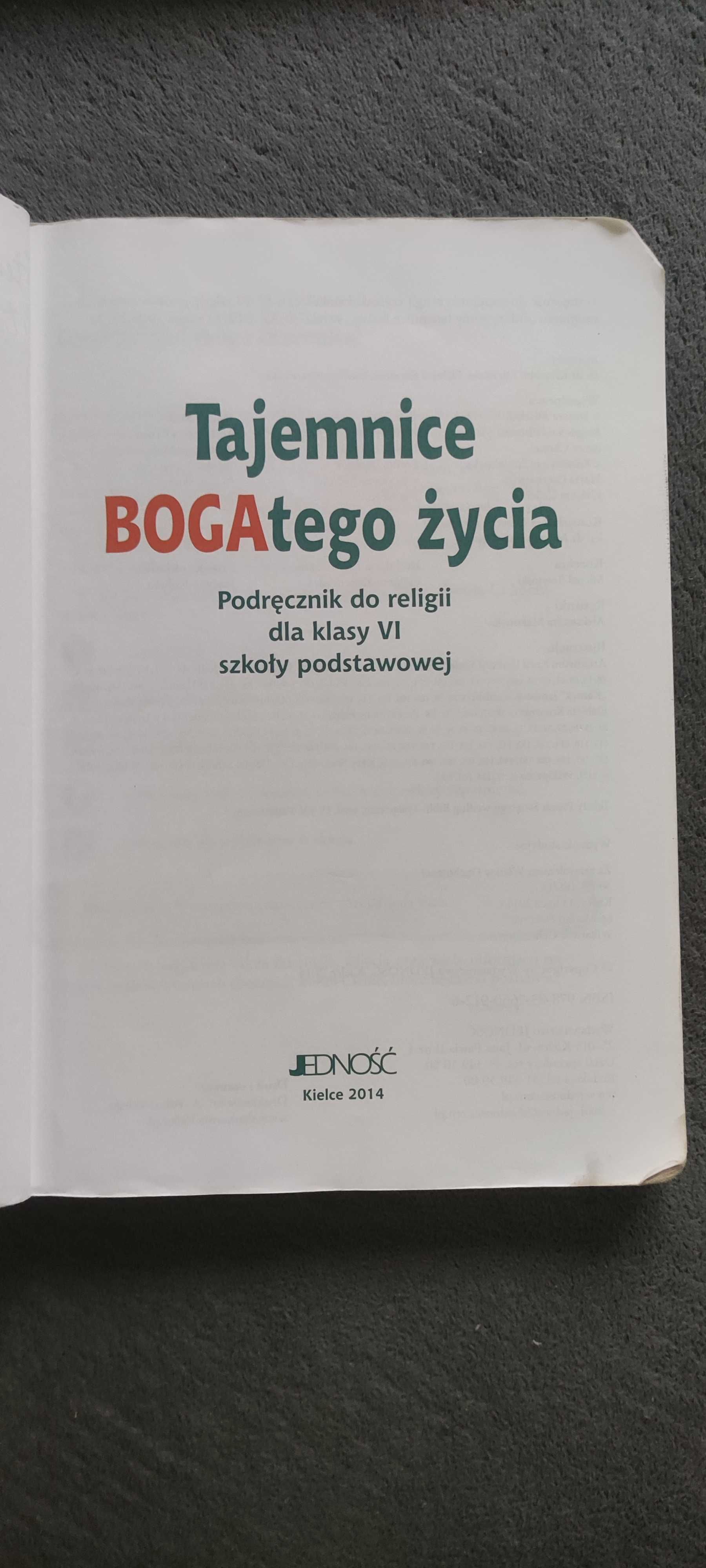 Książka Tajemnice BOGAtego życia klasa 6