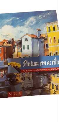 Livro pintura em acrílico