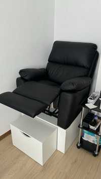 Крісло педикюрне реклайнер + подіум 40 см