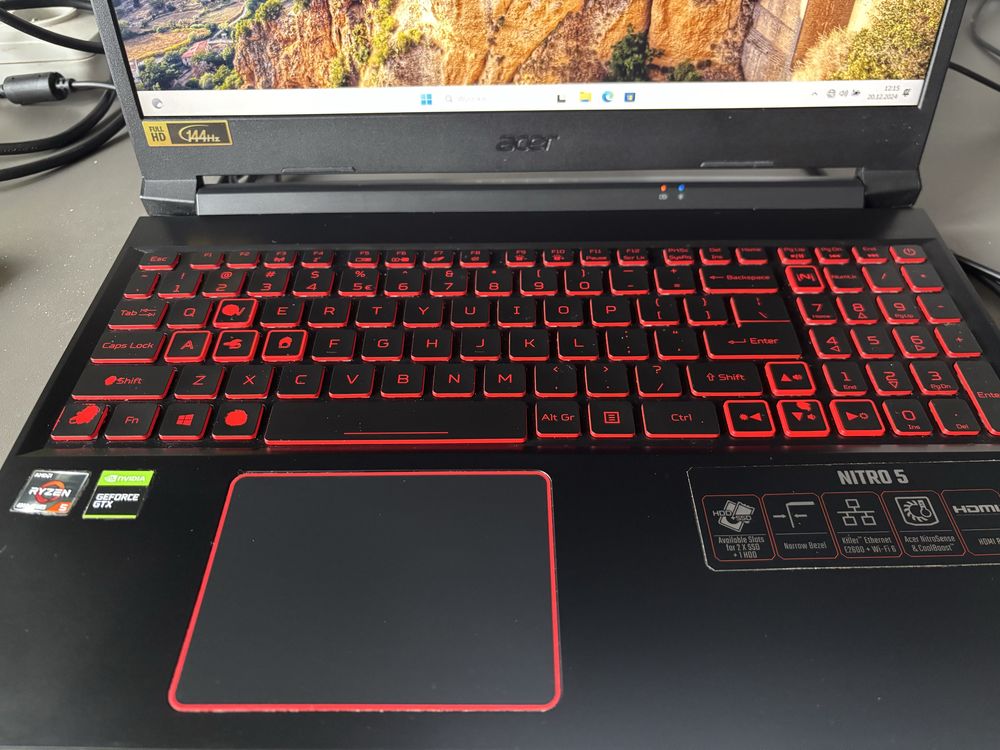Laptop Acer nitro 5 czarny mat