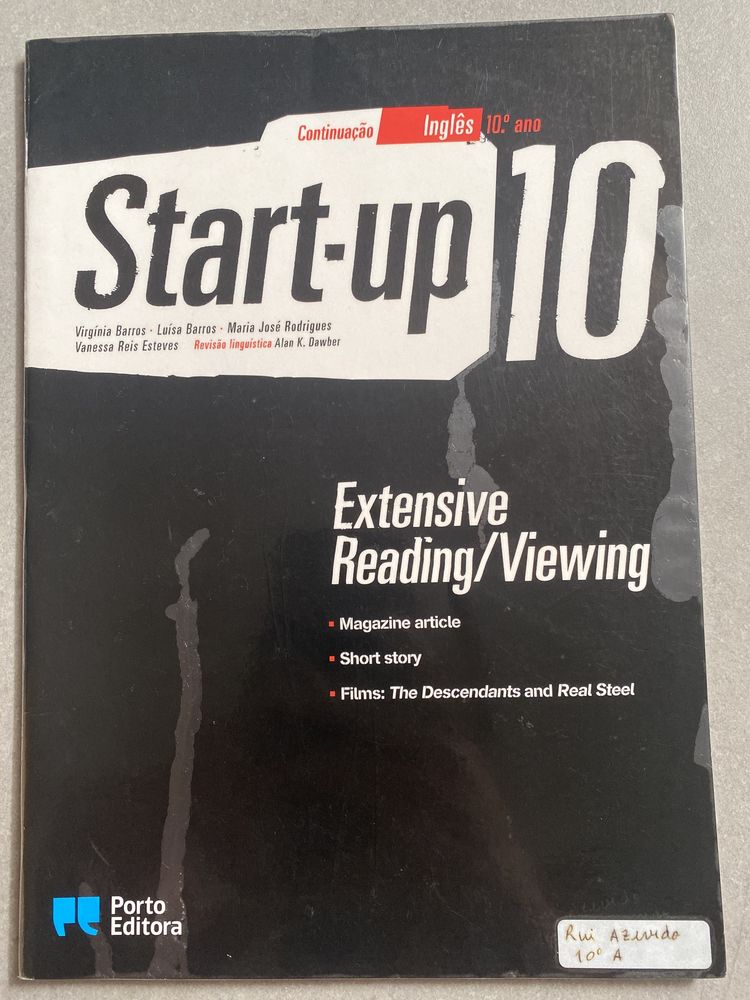 Livro de Inglês Start-up - 10ano
