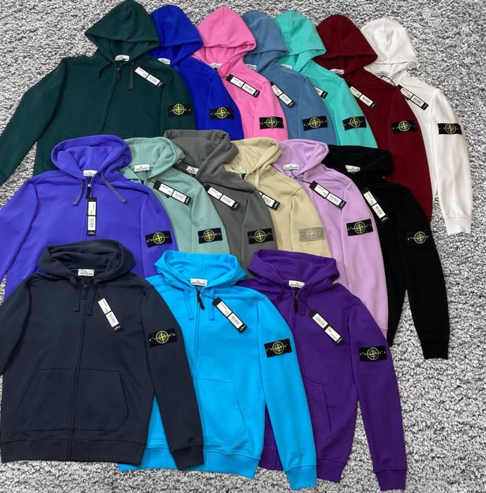 Кофти зіп худі Stone Island кольори