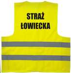 kamizelka odblaskowa, kamizelka z nadrukiem, straż łowiecka