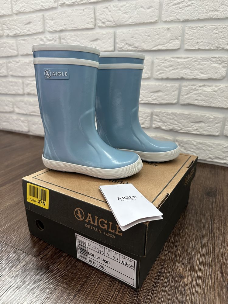 Детские резиновые сапоги Aigle Lolly Pop (Франция) 24 размер