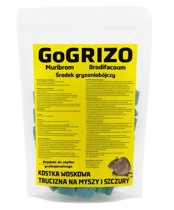 TRUTKA trucizna na szczury myszy mocna UŻYTEK PROFESJONALNY 1,5KG
